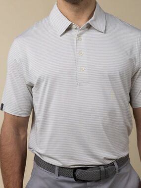 ASHWORTH Sand Stripe Polo